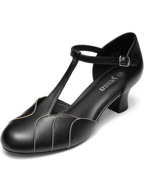 Vintage 1920s T-Strap Character Shoes for Women - 2" Flapper Dance & Ballroom